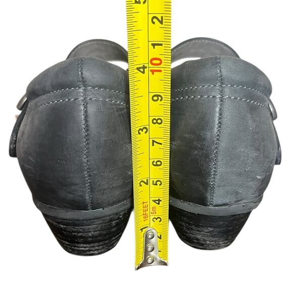 ABEO B.I.O. SYSTEM Nadine‎ Brushed Charcoal Leather Mary Jane Shoe Women’s 7.5 N - Picture 4 of 9